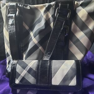 *SOLD* Burberry Beat Tote and Wallet